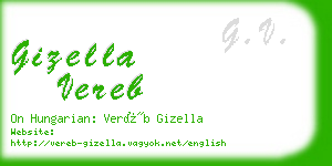 gizella vereb business card